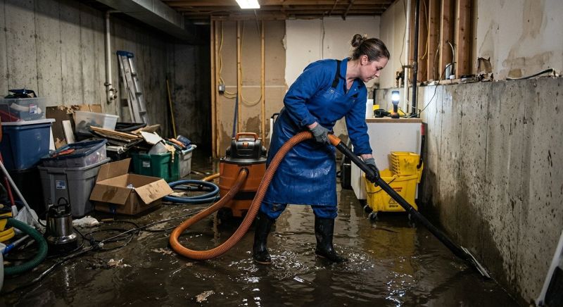 Flooded Basement Cleanup in Gilbert, AZ